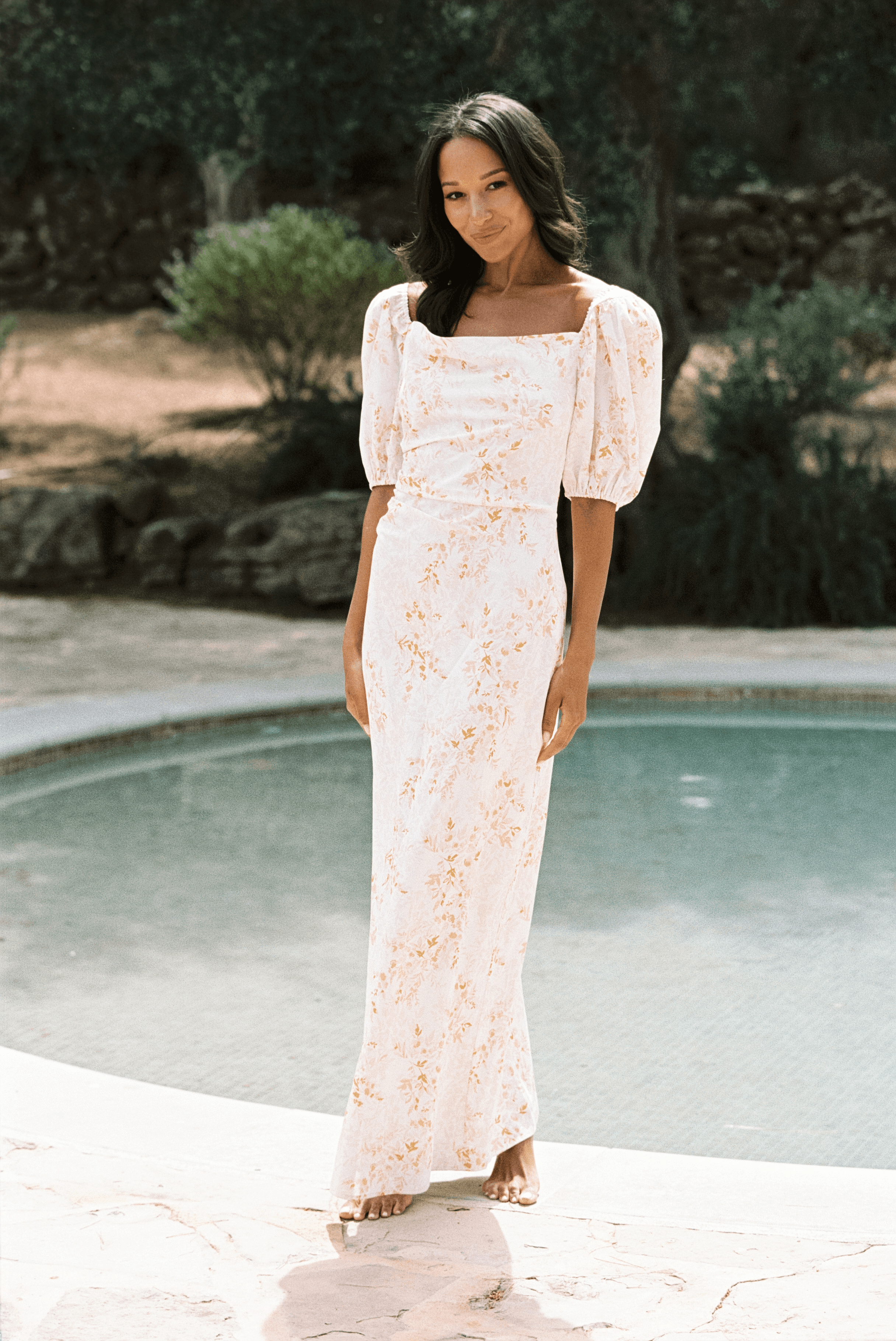 Tia Lune Midi Dress - Mauve Pomelo