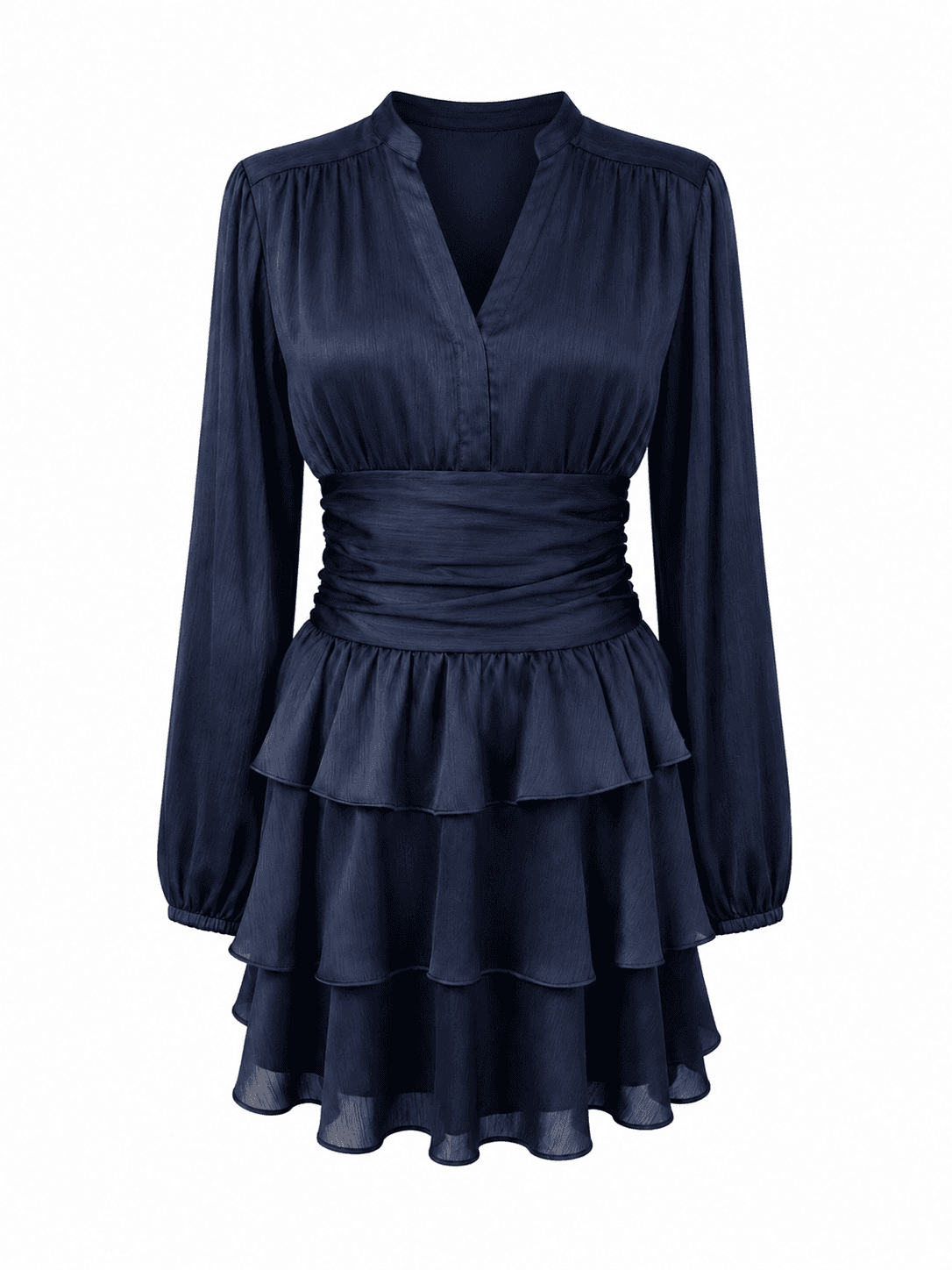 Nadine belted dress - Grain Navy