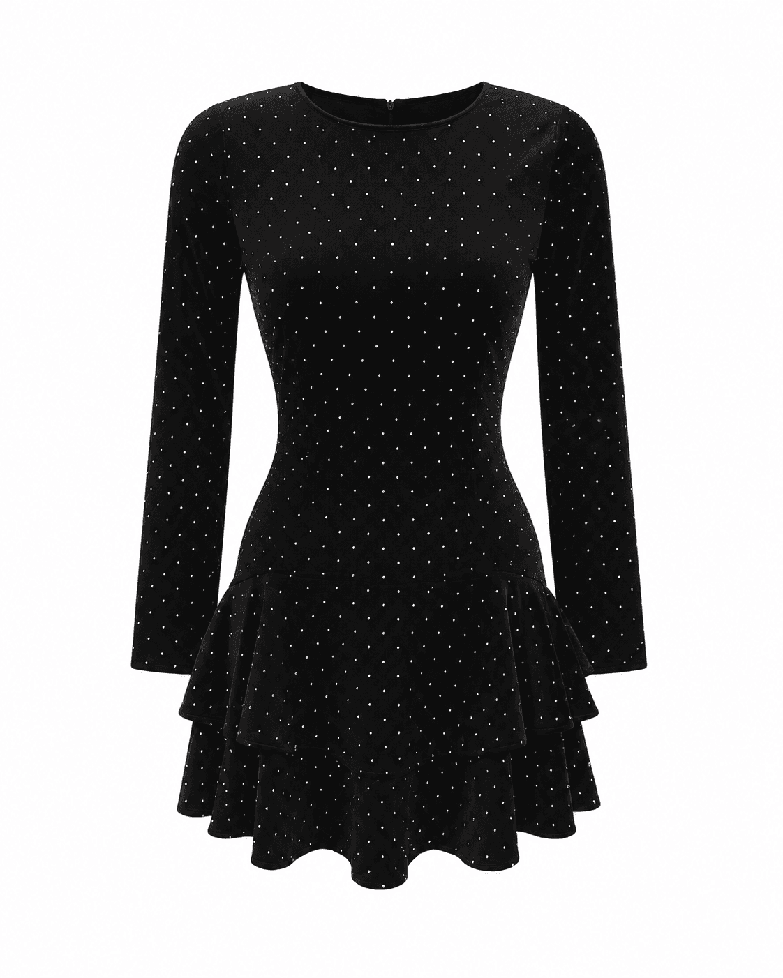 Delilah Velour Mini Dress - Radiant Granite