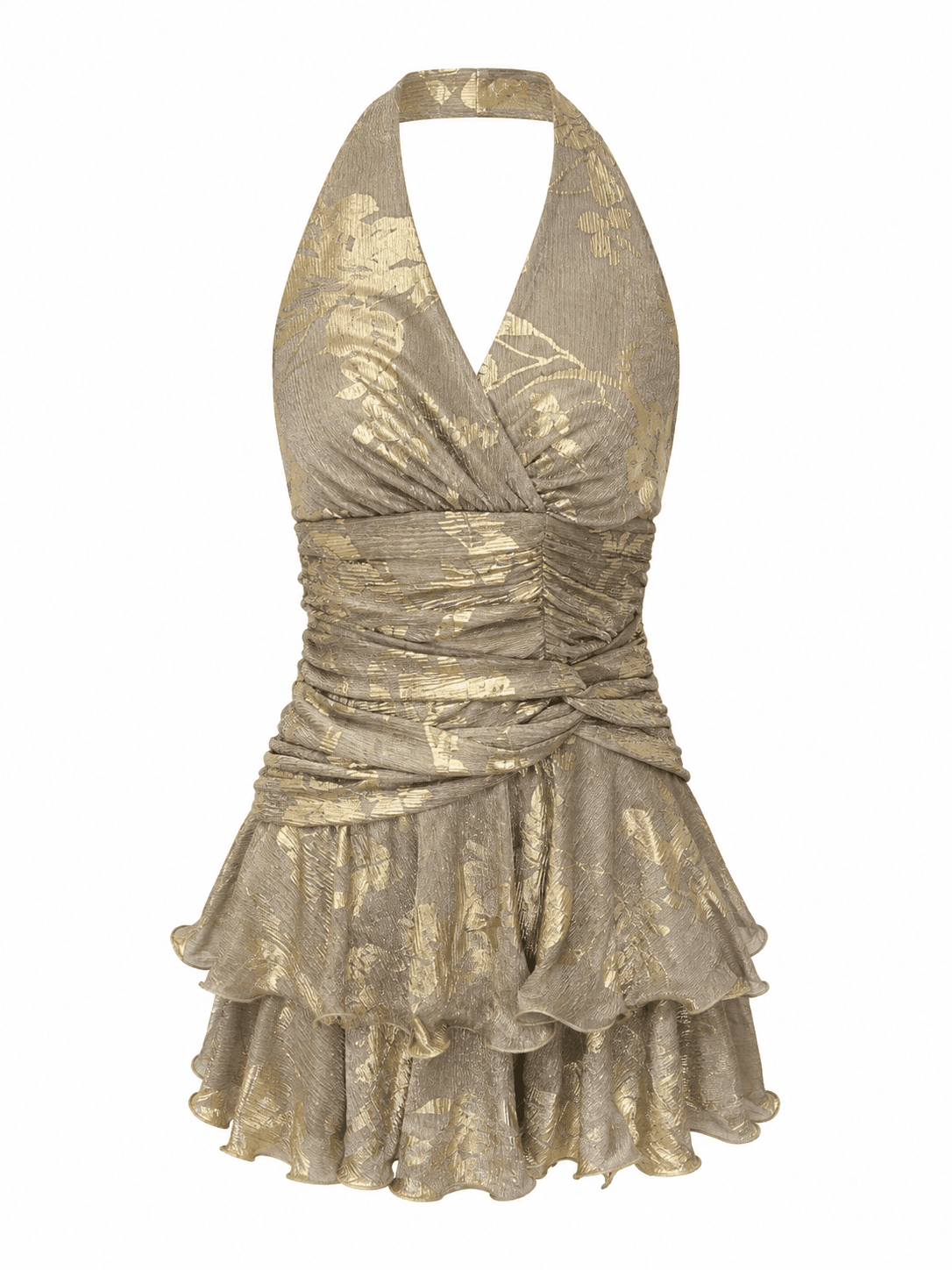 Ailany Frill Mini Dress - Radiant Aurelian