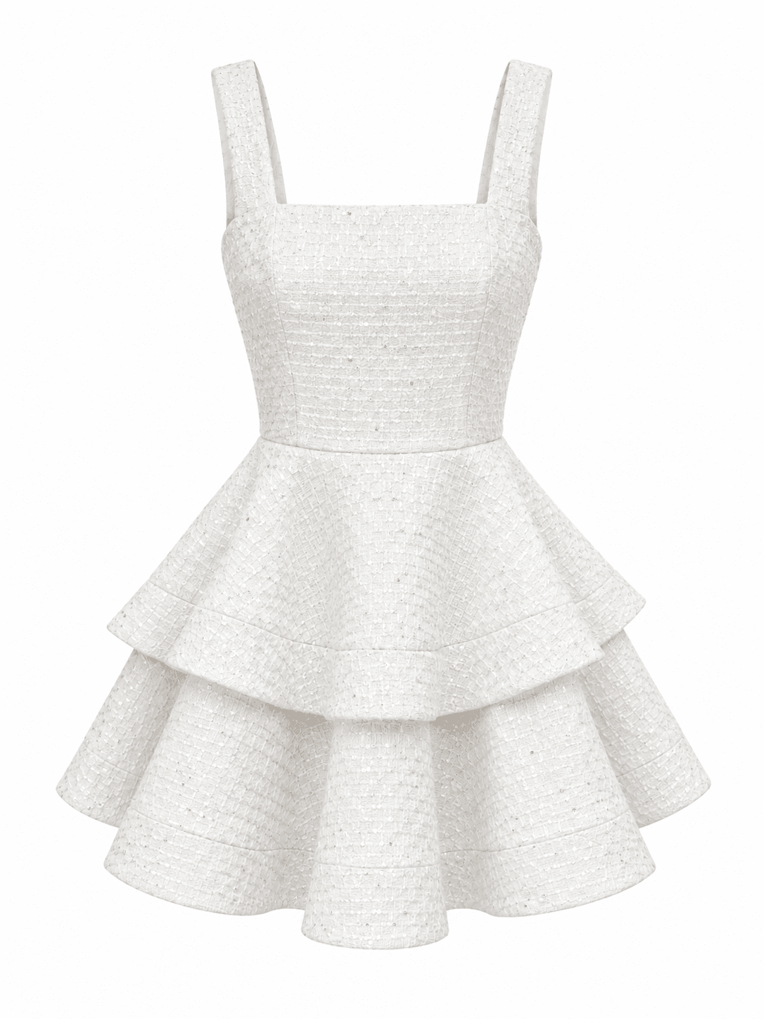 Kayani Avya Mini Gown Dress - Radiant Snow