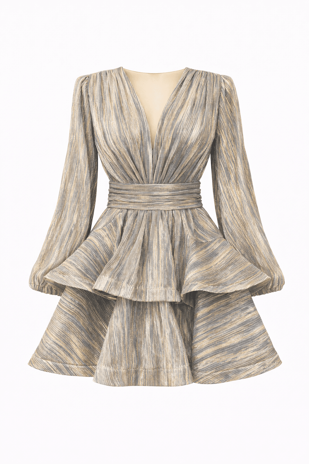 Naia Bedouine Dress - Grain Bronz Splash