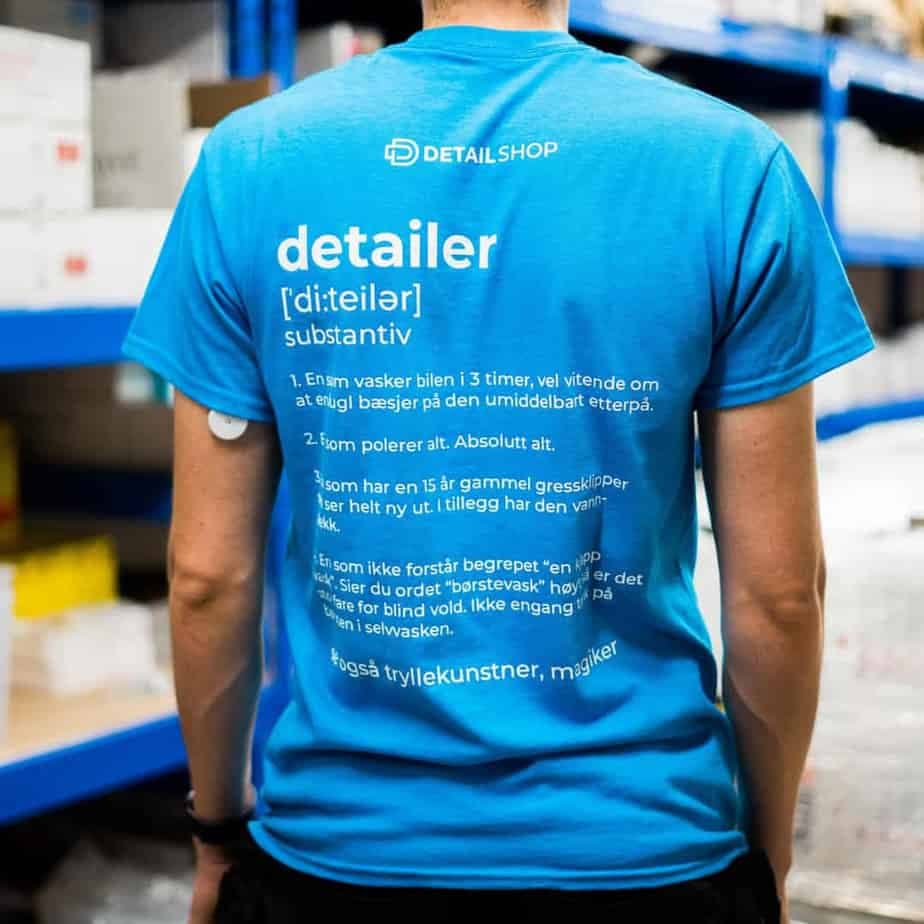 T-skjorte Detailer Definisjon Blå