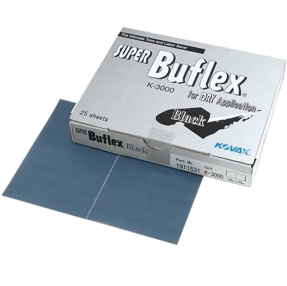 Kovax Buflex Dry 130 x 170mm P3000 Sort - Papir til Håndpad