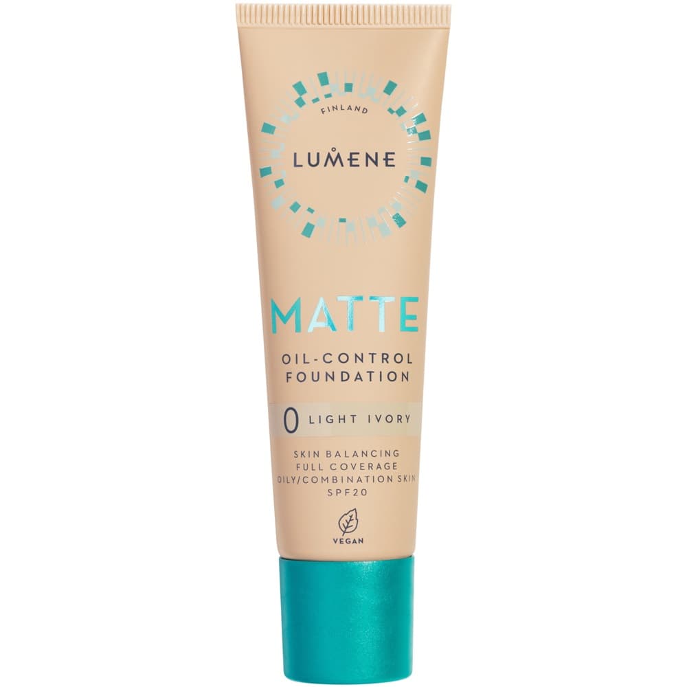 Matte Oil-Control Foundation SPF20, 0 Light Ivory
