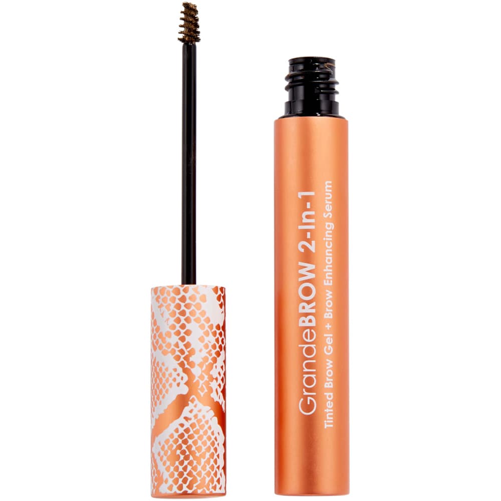 GrandeBROW 2-In-1 Tinted Brow Gel & Brow Enhancing Serum, Dark