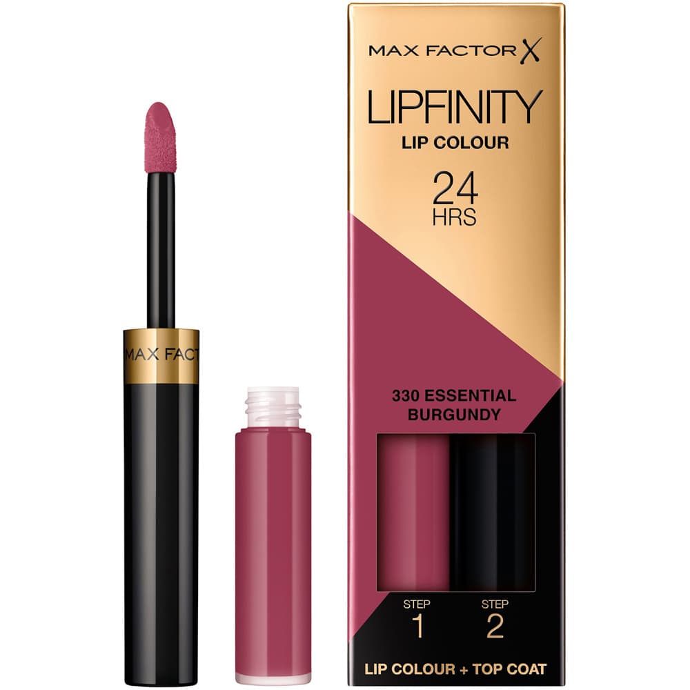 Lipfinity 2-step Long Lasting Lipstick, 330 Essential Burgundy