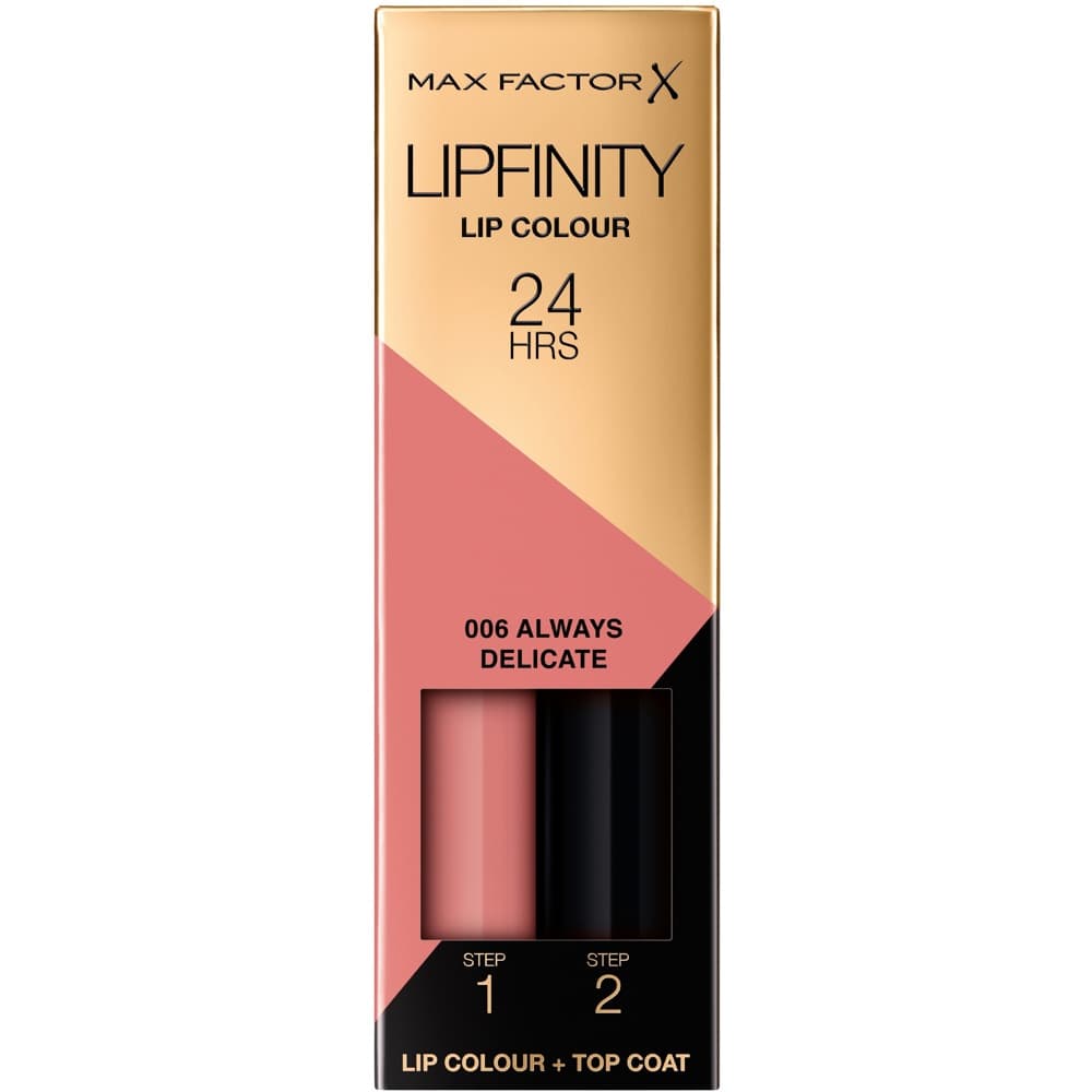 Lipfinity 2-step Long Lasting Lipstick, 006 Always Delicate