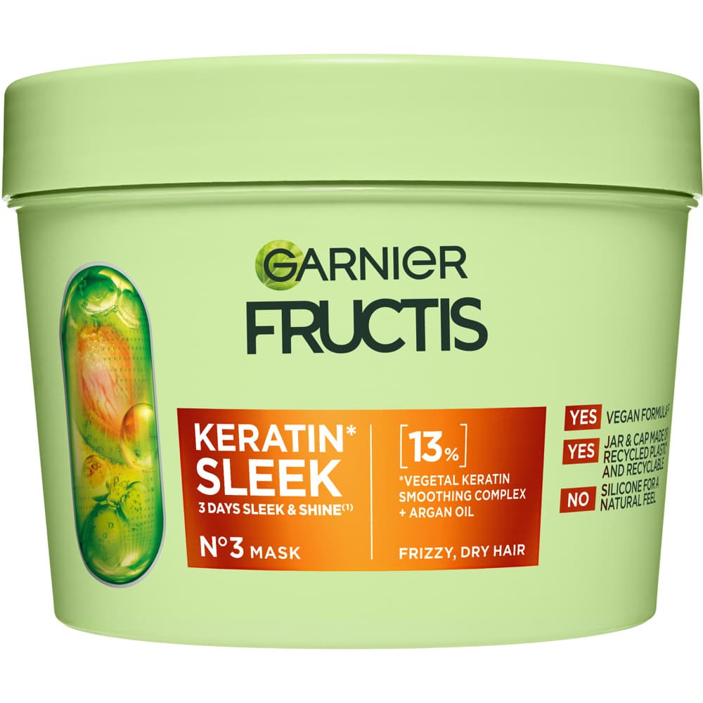 Fructis Keratin Sleek Hair Mask, 370ml