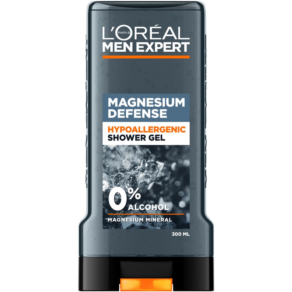Men Expert Shower Gel Magnesium Defence Hypoallergenic Shower Gel, 300ml
