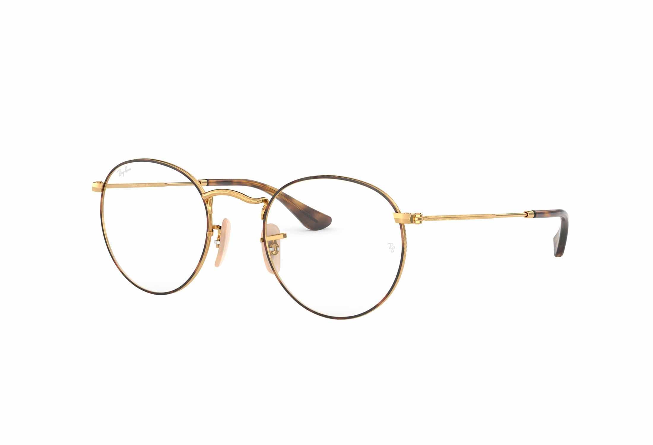 Ray-Ban briller - Round Metal - Gul, Small Hel ramme i Metall - Rund