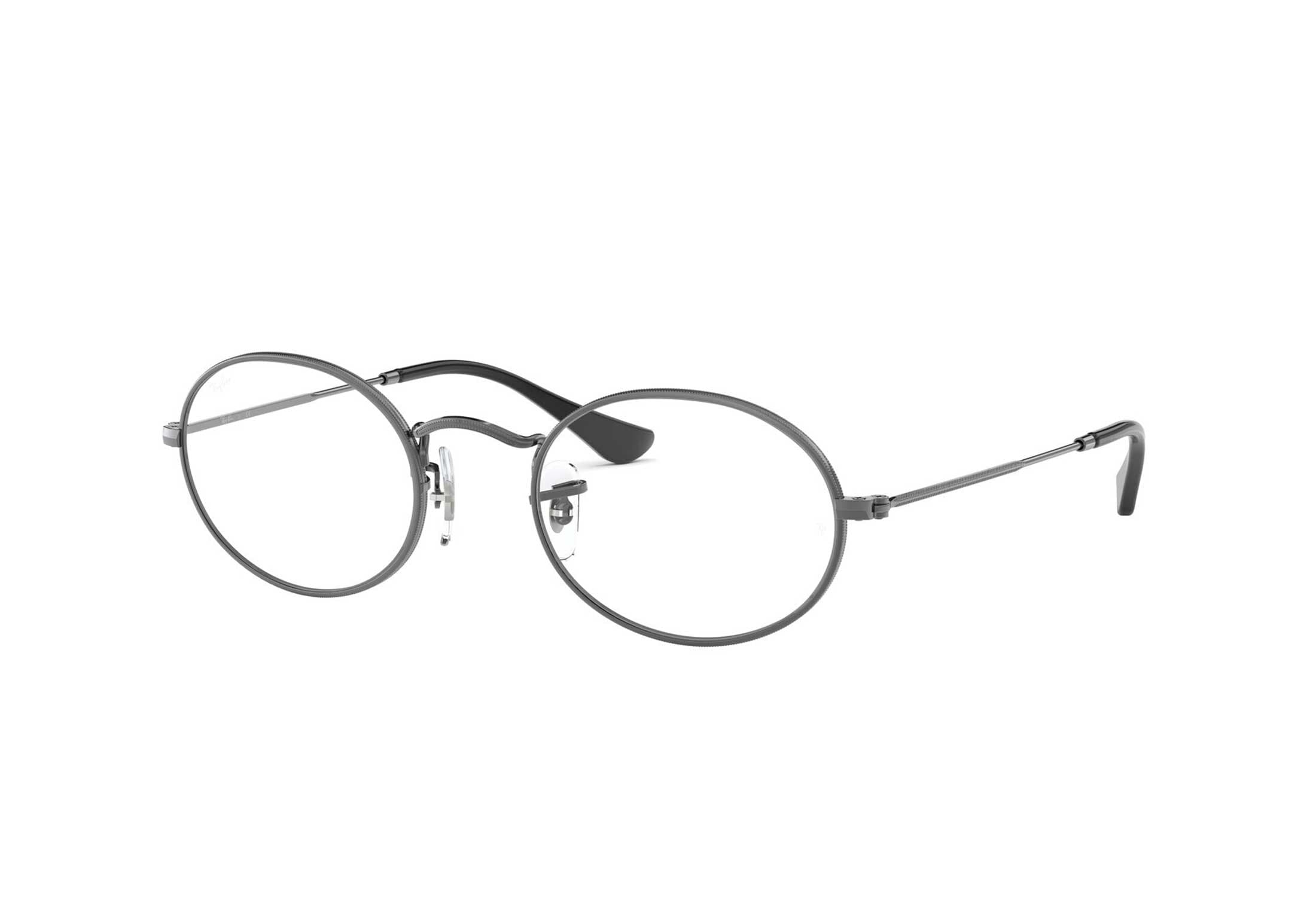Ray-Ban briller - rb3547v 2502 - Svart, Mønstret, Small Hel ramme i Metall - Oval