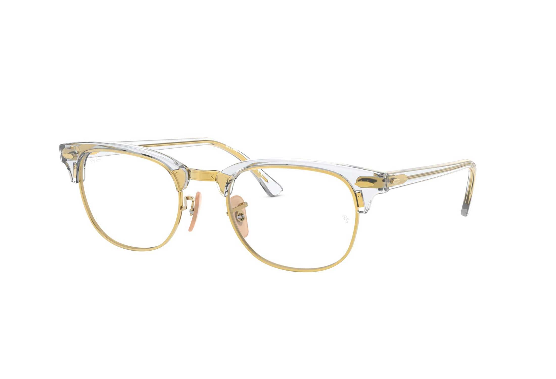 Ray-Ban briller - Clubmaster rb5154 5762 - Svart, Large Hel ramme i Metall, Plast - Oval