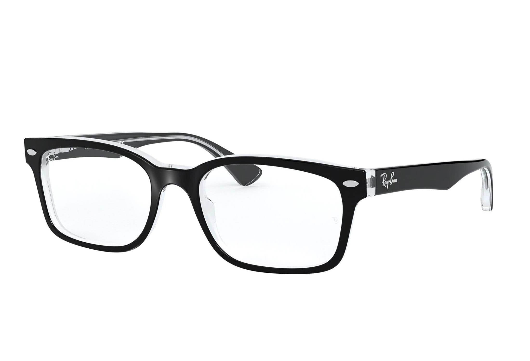 Ray-Ban briller - rb5286 - Svart, Klar, Medium Hel ramme i Plast - Rektangulære