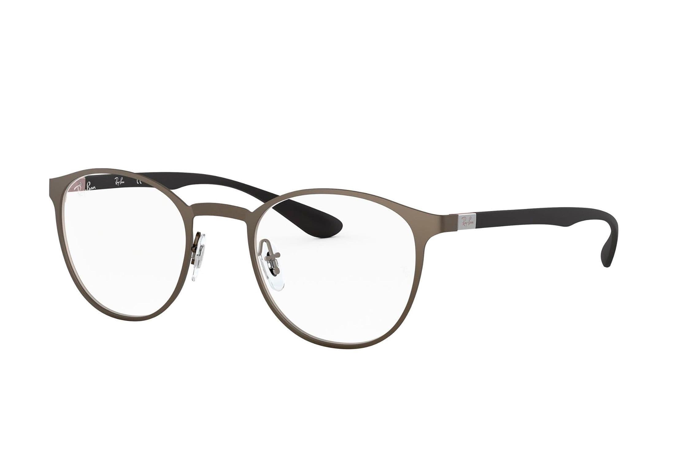 Ray-Ban briller - rb6355 - Svart, Mønstret, Medium Hel ramme i Metall, Plast - Rund