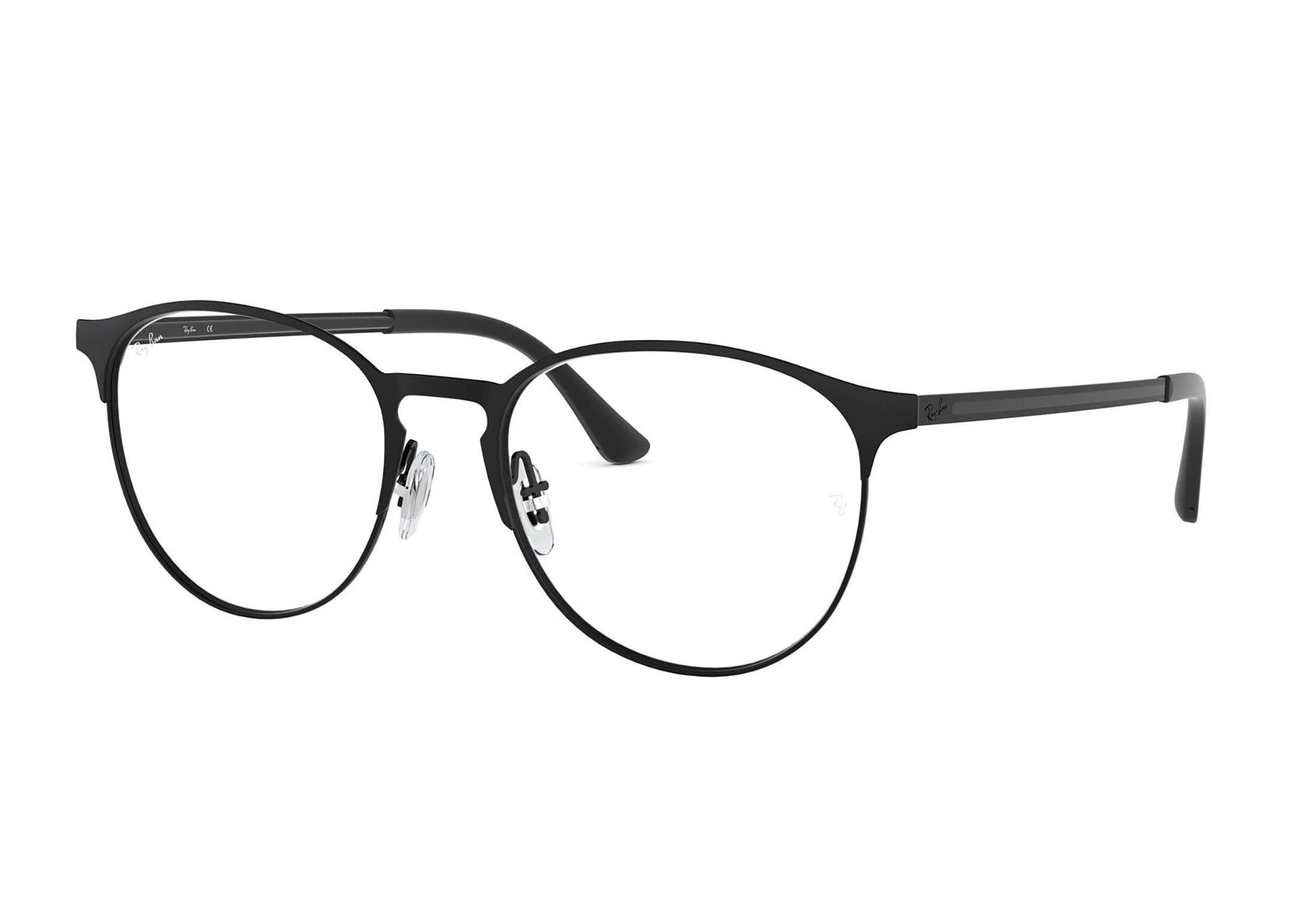 Ray-Ban briller - rb6375 - Svart, Medium Hel ramme i Metall - Rund