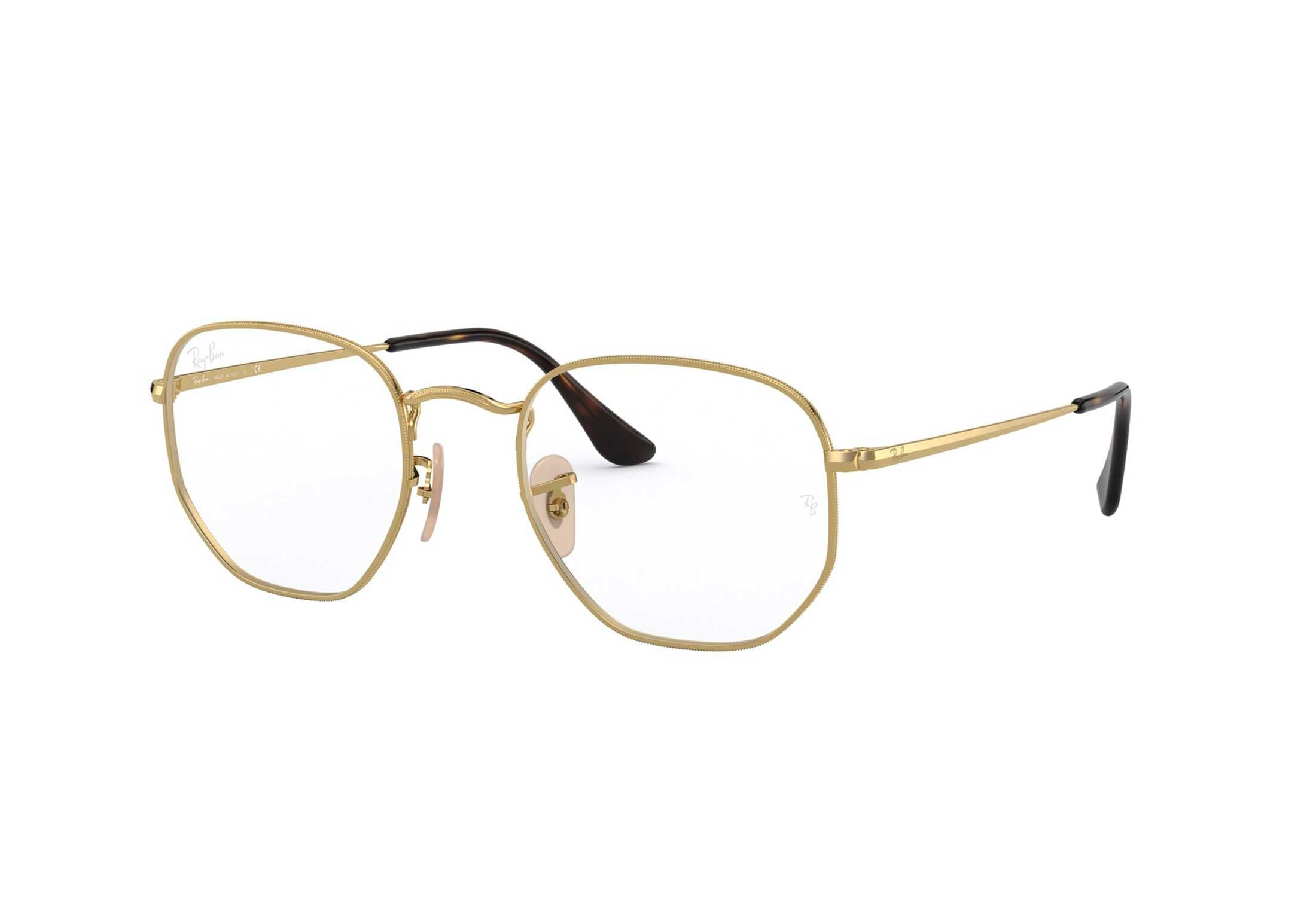 Ray-Ban briller - rb6448 2500 - Gull, Medium Hel ramme i Metall - Rund