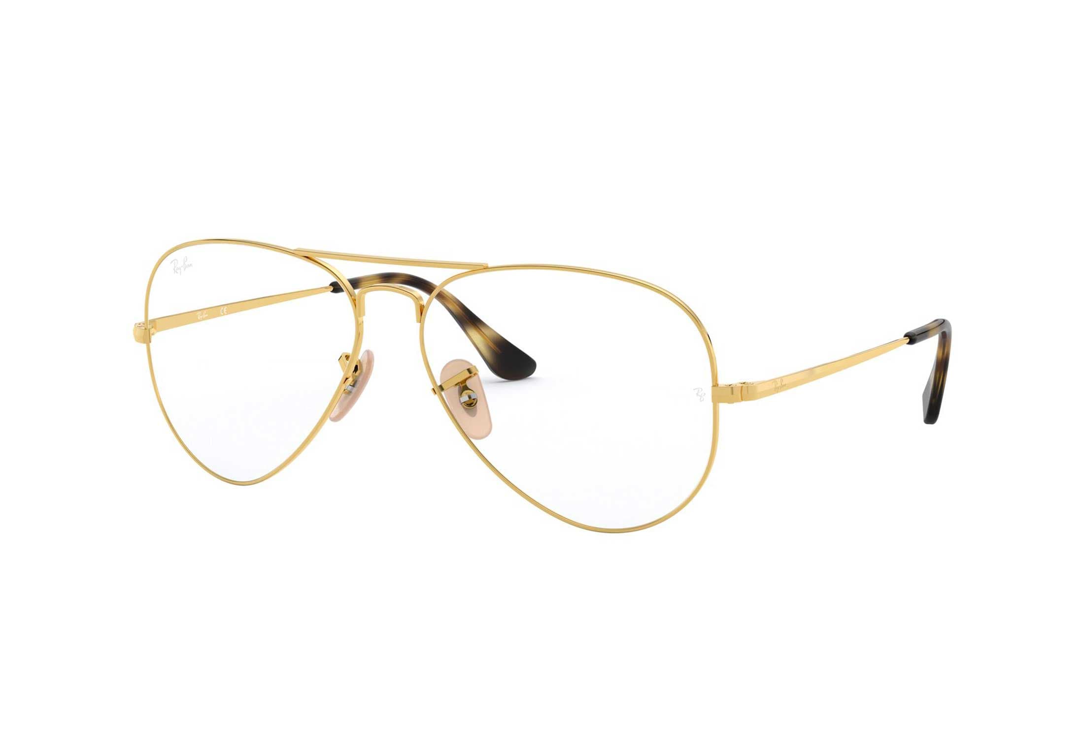 Ray-Ban briller - Aviator rb6489 2500 - Gull, Medium Hel ramme i Metall - Pilot