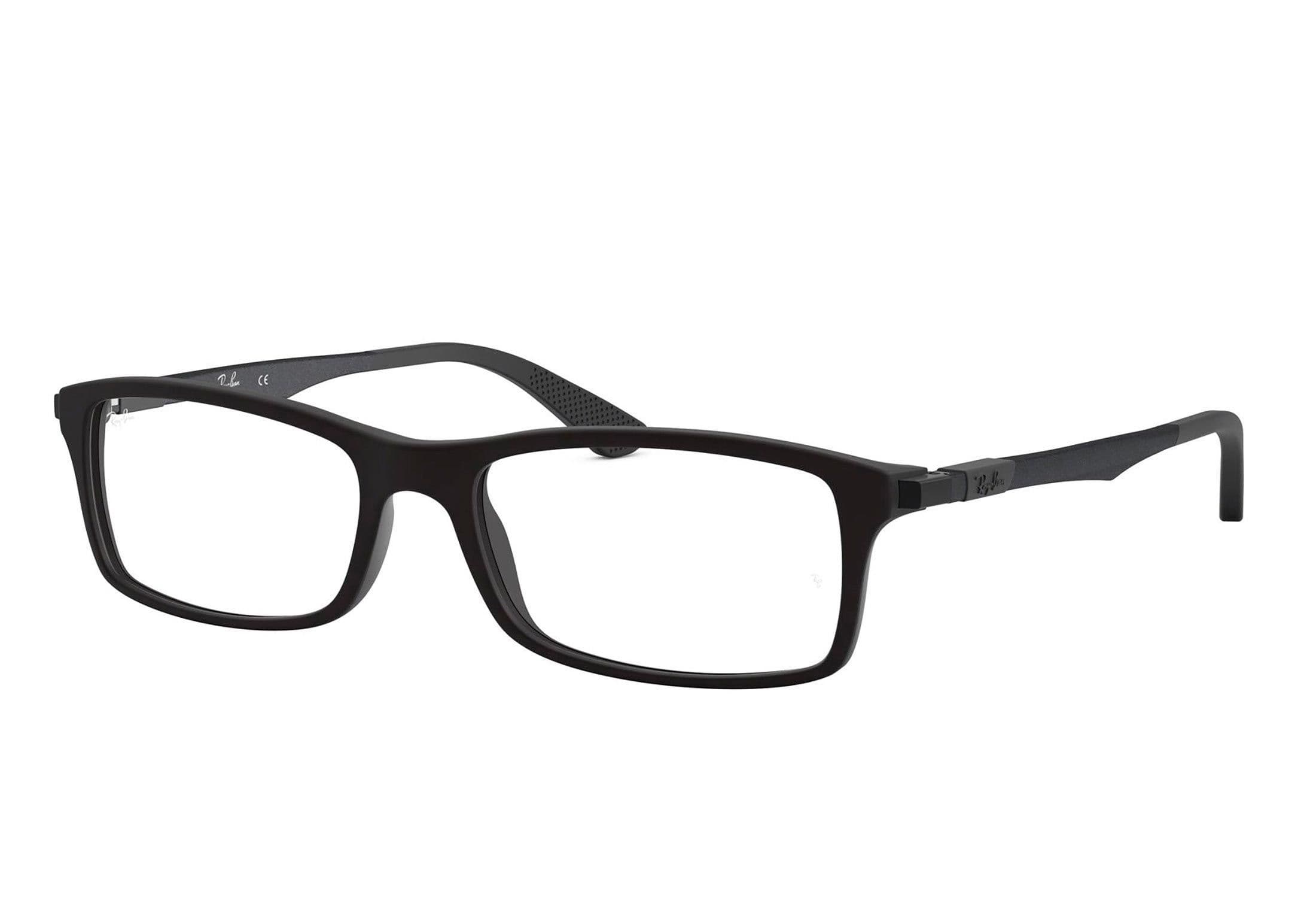 Ray-Ban briller - rb7017 - Svart, Large Hel ramme i Metall, Plast - Rektangulære