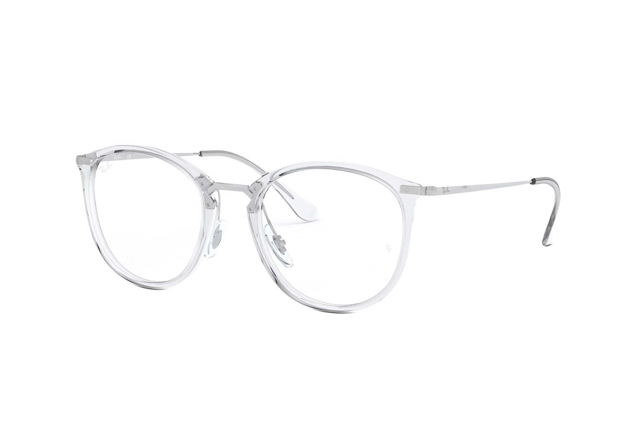 Ray-Ban briller - rb7140 2001 - Klar, Medium Hel ramme i Metall, Plast - Rund