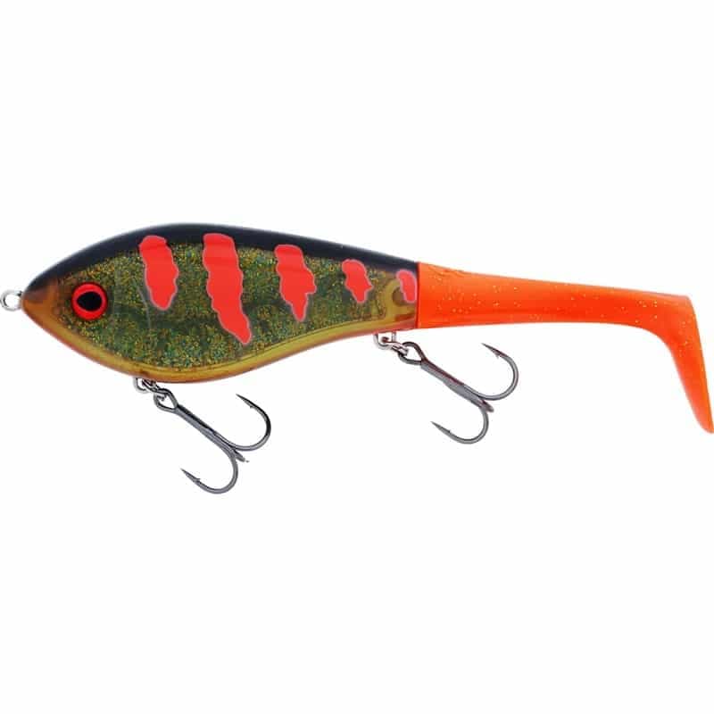 Westin Swim Tail 12cm 68g Sinking 3D Motoroil Blood 1 Body 2 Tails