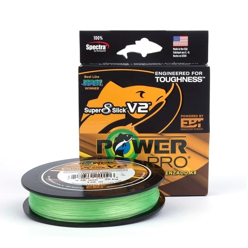 PowerPro Line Super 8 Slick V2 135m 0.13mm 8kg Aqua Green
