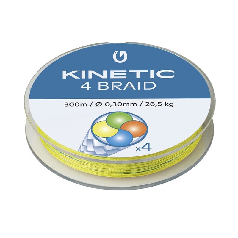 Kinetic 4 Braid 300m 0,40mm/33,6kg Multi Colour