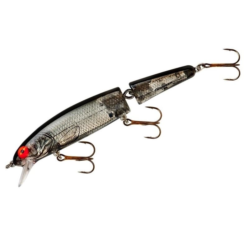 Bomber 15J Jointed Long A 17g 12cm - Silver Flash Black Back