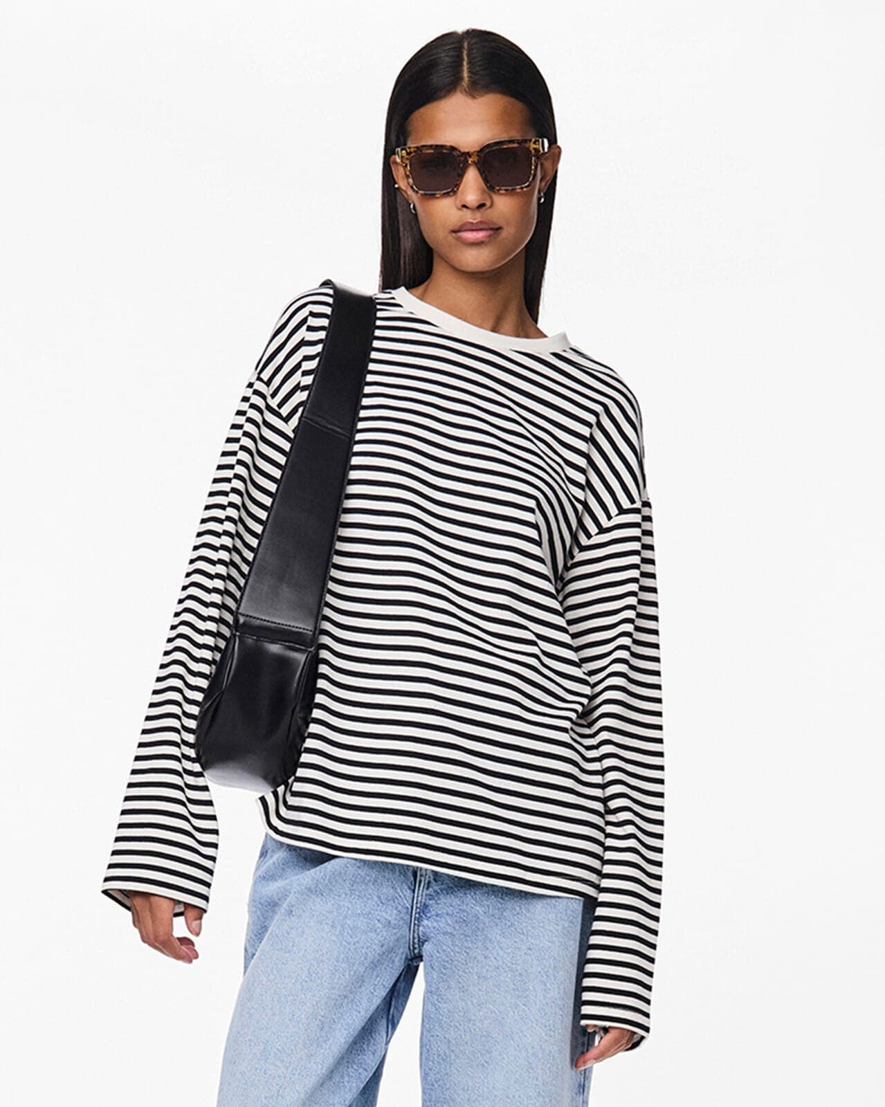 PIECES Topp Sadie, L, PIECES Topp Hvit L