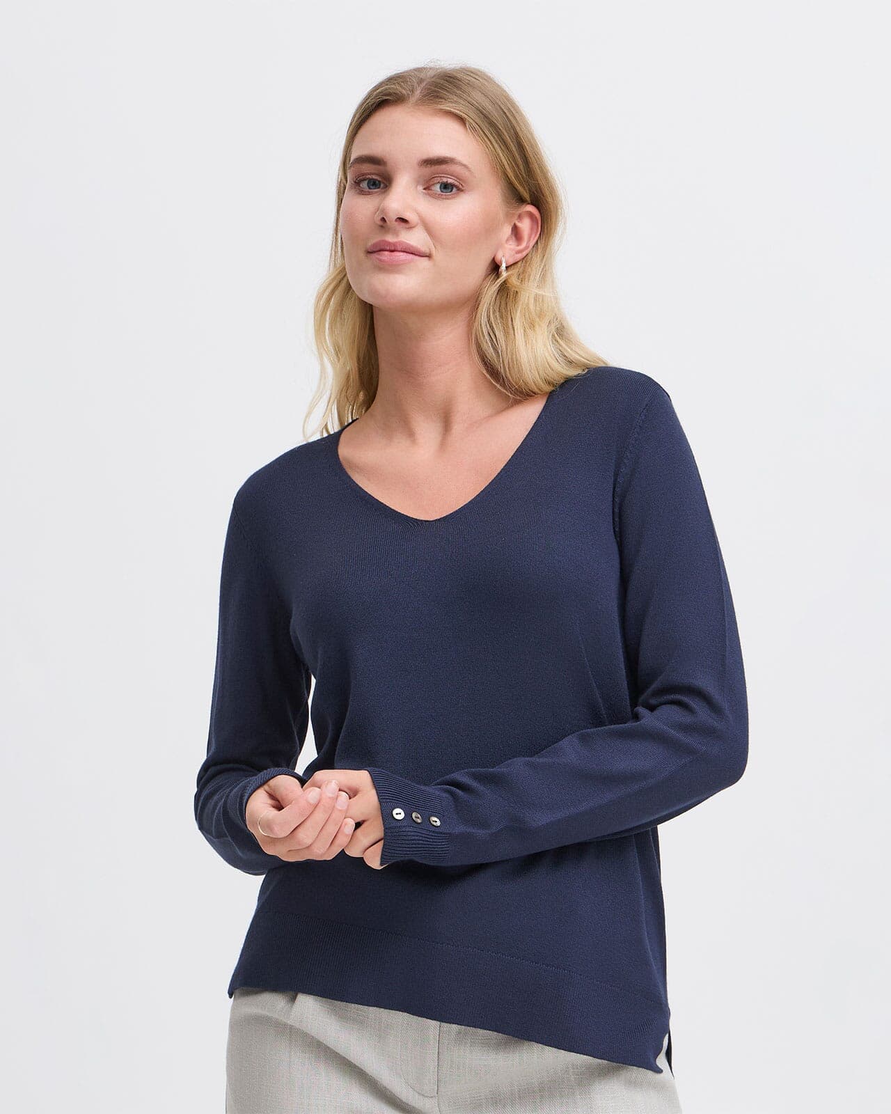 Fransa Genser Clia PU15, L, Fransa Genser Blå L