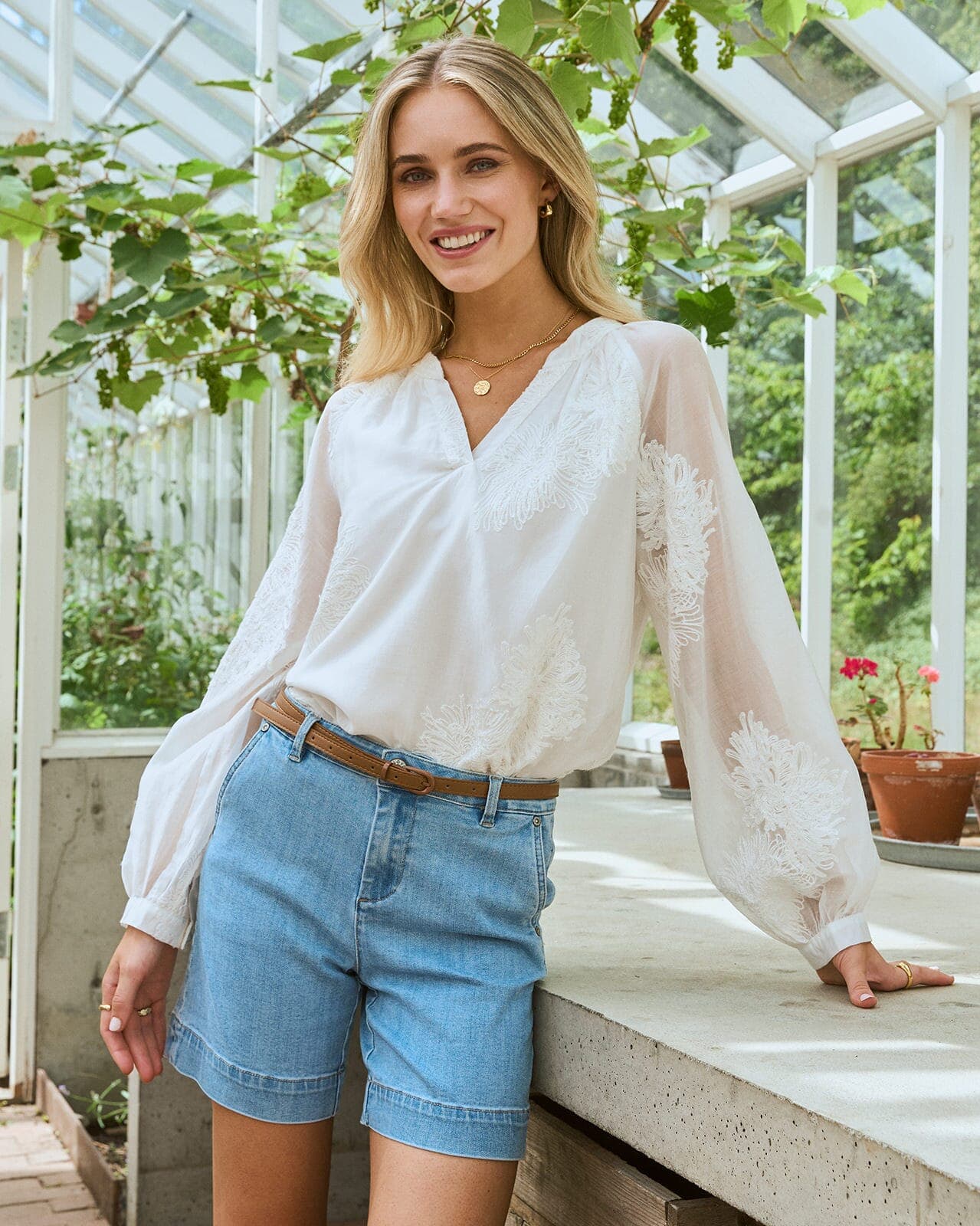 FLOYD Bluse Debbie, XS, FLOYD Bluse Hvit XS