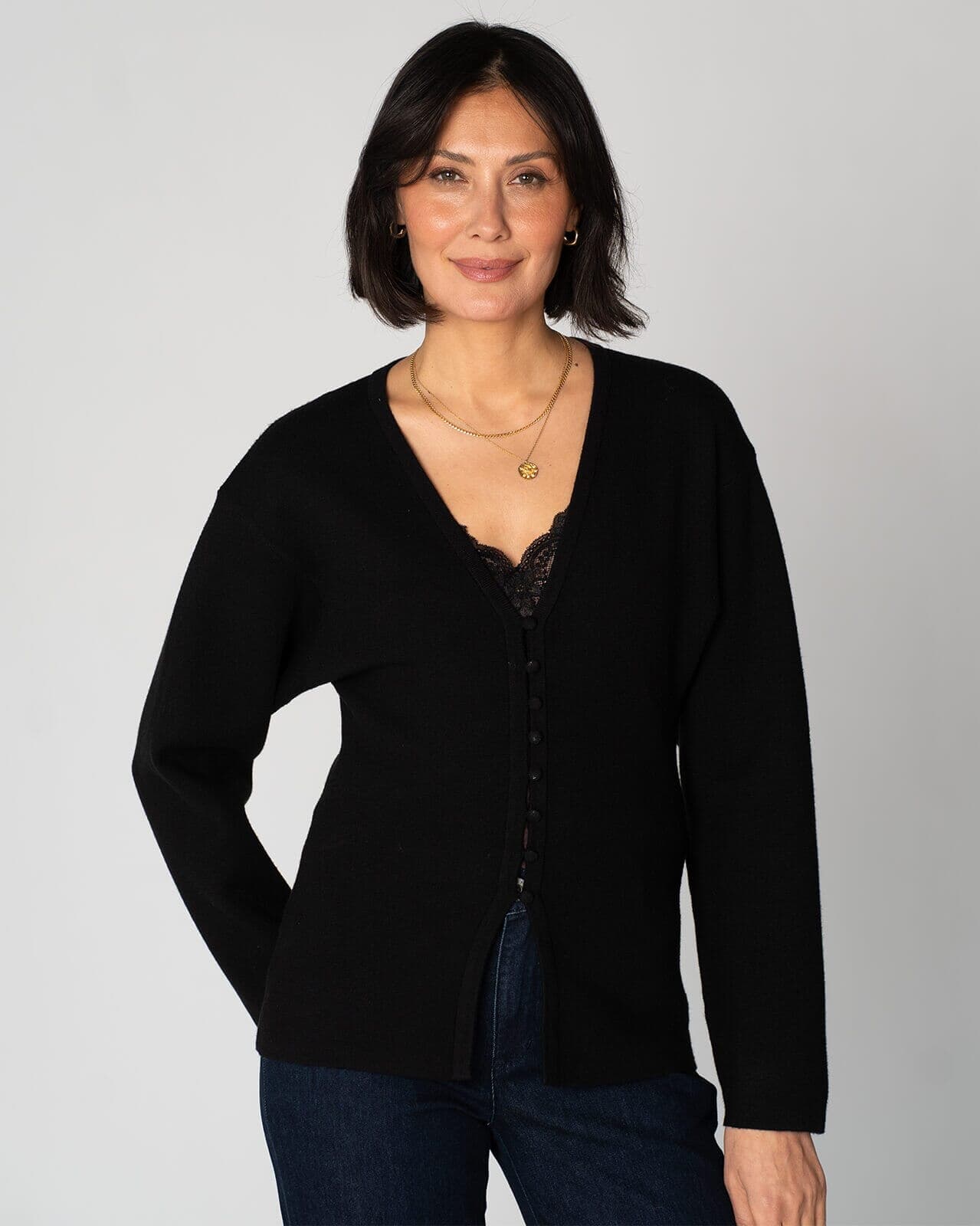 FLOYD Cardigan Alilo, M, FLOYD Cardigan Svart M