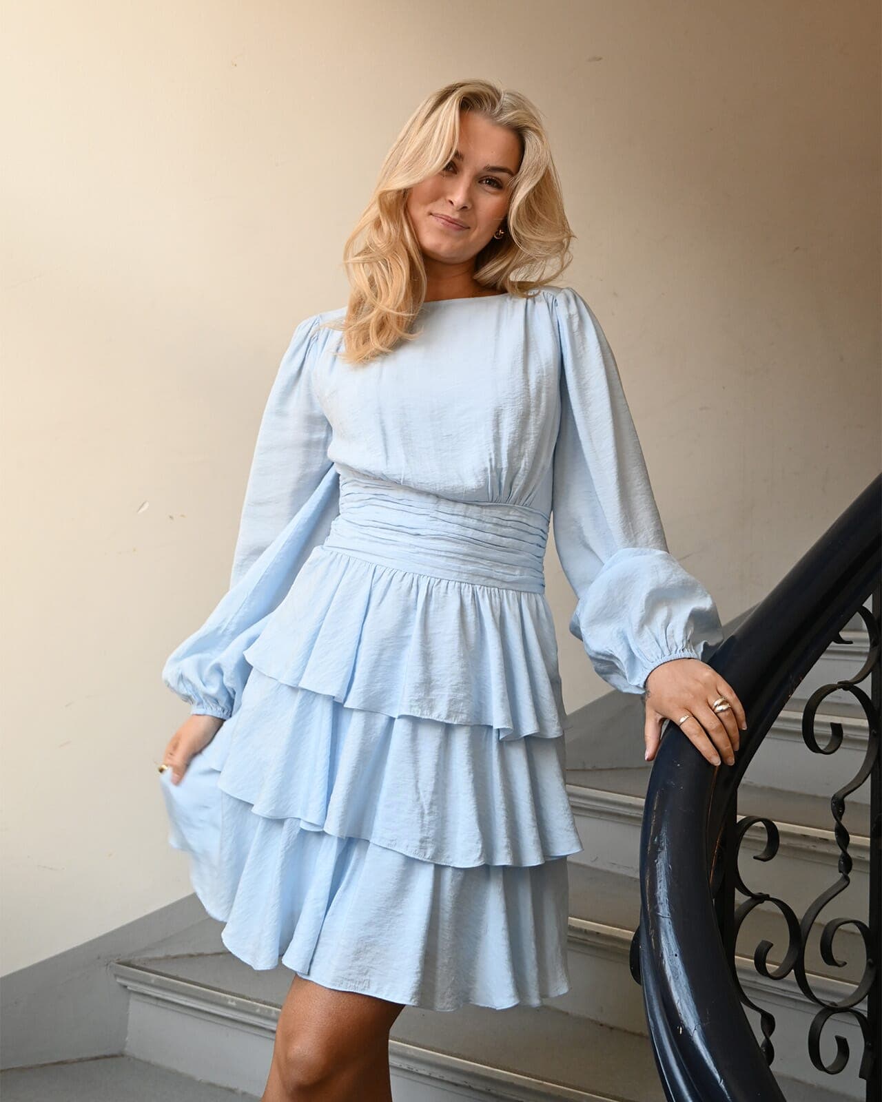 VERO MODA Kjole Lise Boatneck, XS, VERO MODA Kjole Blå XS