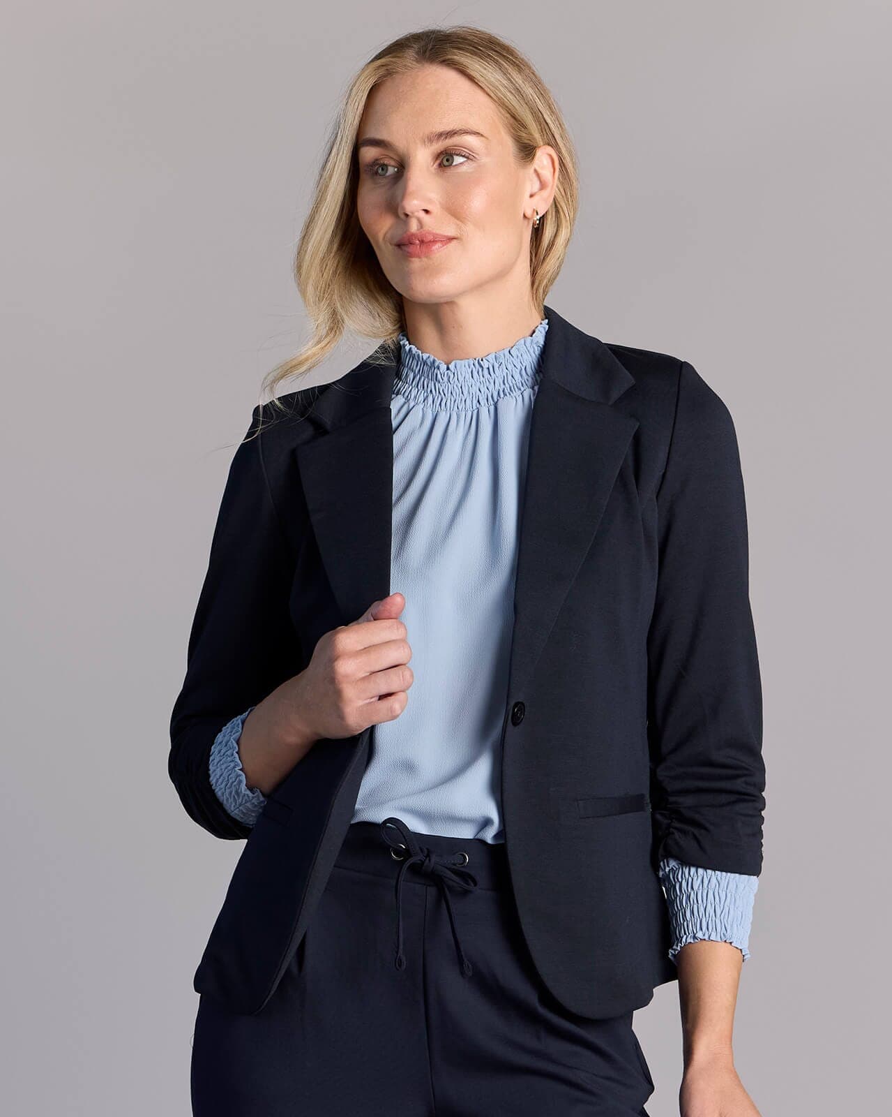 Fransa Blazer Zablazer, S, Fransa Blazer Blå S