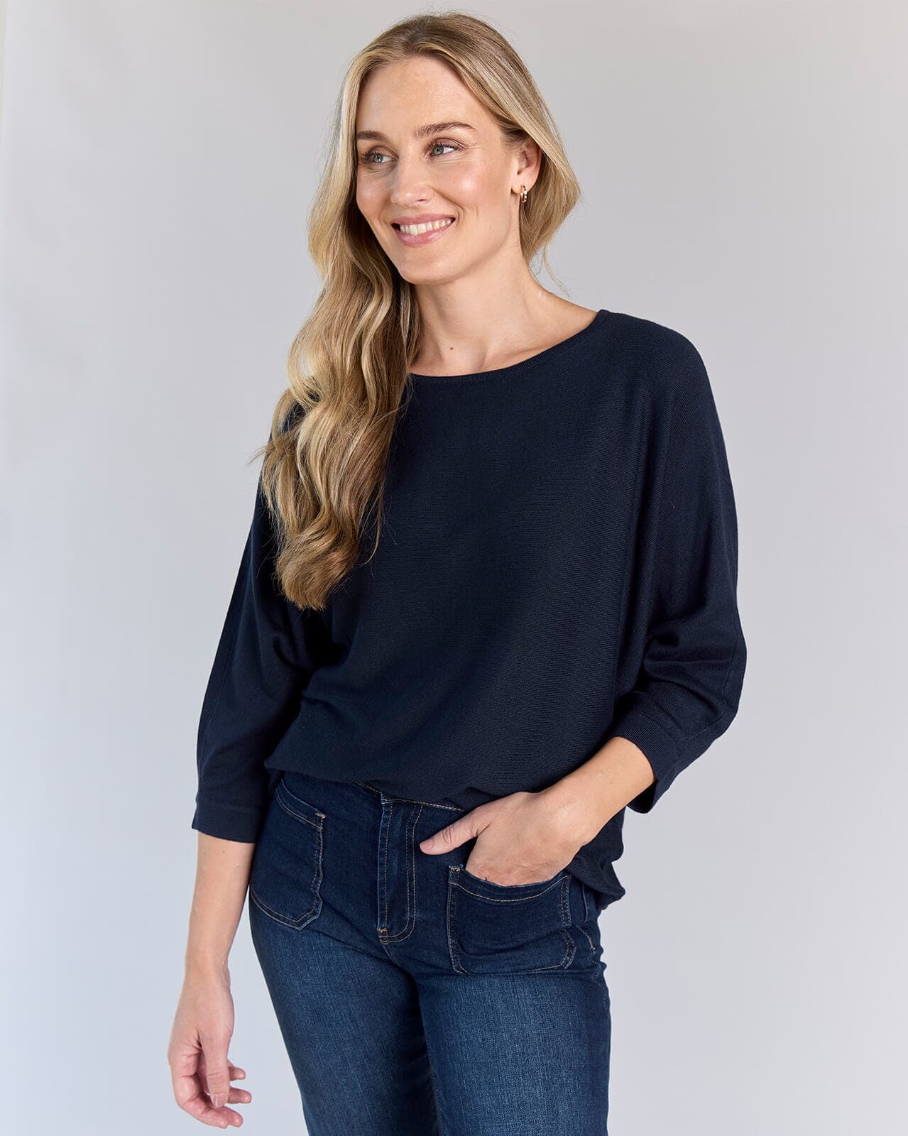 Fransa Topp Clia PU14, S, Fransa Topp Blå S