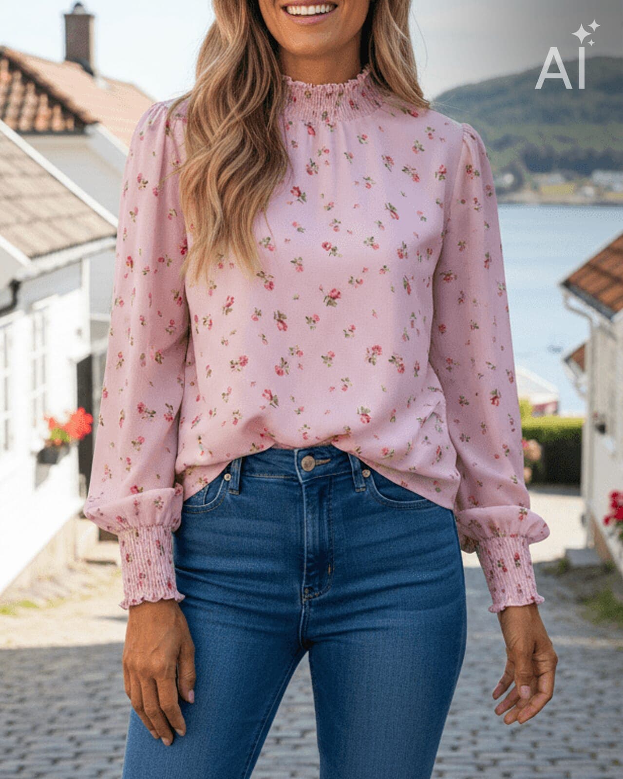 FLOYD Bluse Juliet Rosalil, XS, FLOYD Bluse Rosa XS