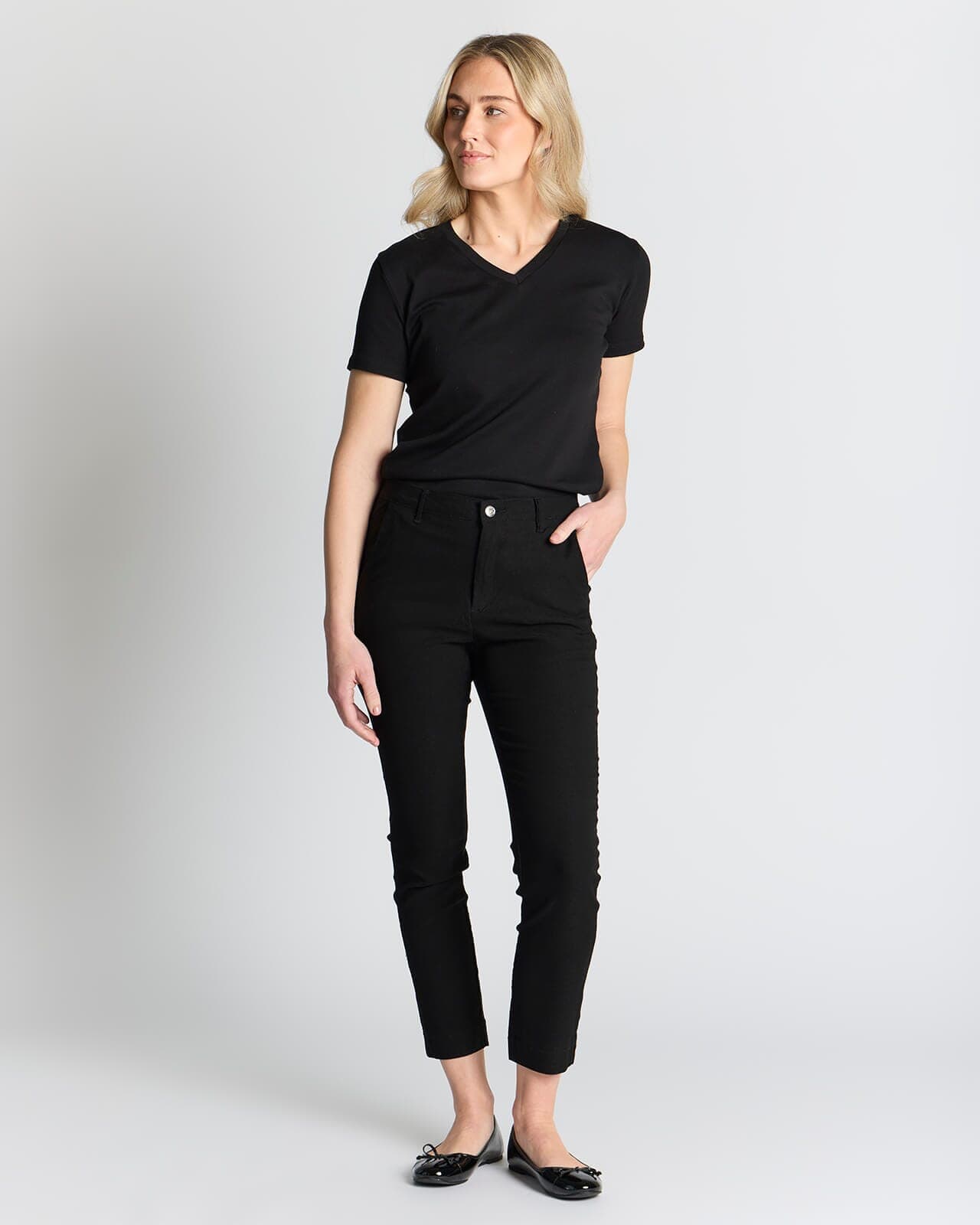 FLOYD Stretchbukse Nilie 180A, 24, FLOYD Bukse Svart 24