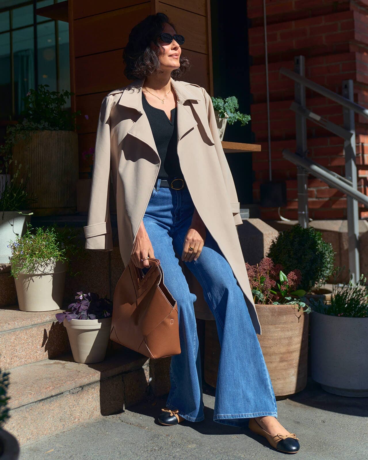 FLOYD Trenchcoat Anka, XL, FLOYD Jakke Beige XL