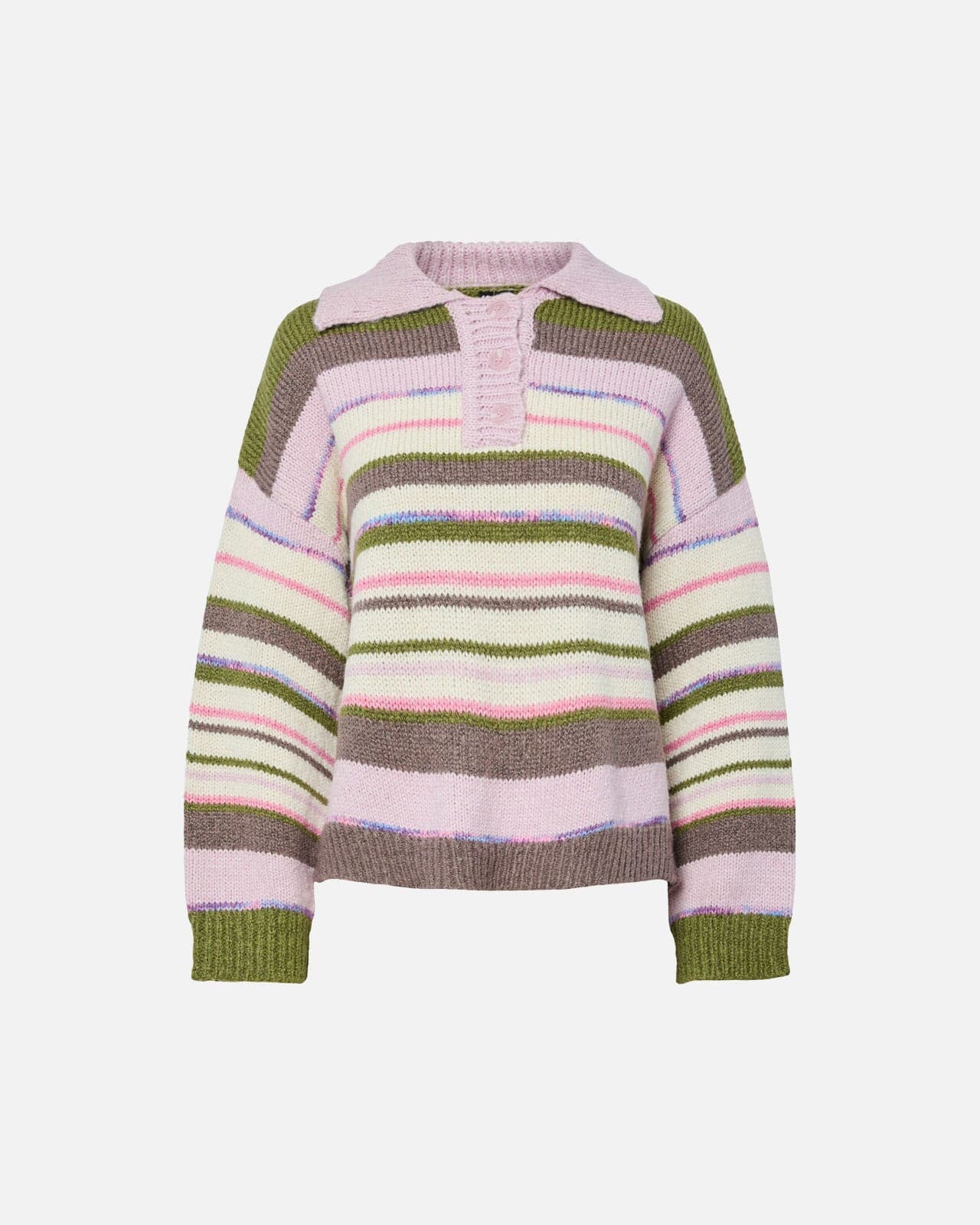 PIECES Strikkegenser Rye, S, PIECES Strikkegenser Flerfarget S