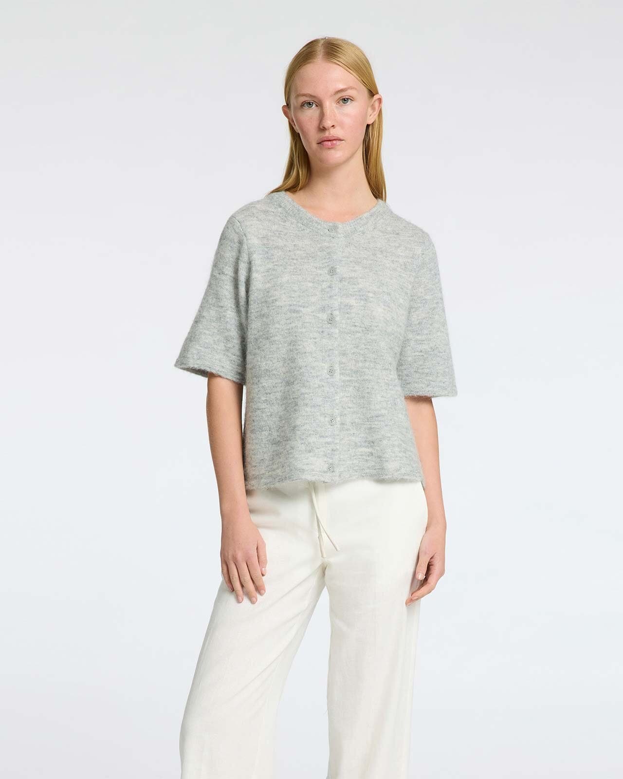 SELECTED FEMME Cardigan Lulu 2/4 Ullmiks, L, SELECTED FEMME Cardigan Grå L