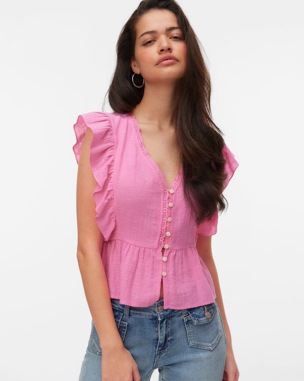 VERO MODA Topp Vido, S, VERO MODA Topp Rosa S