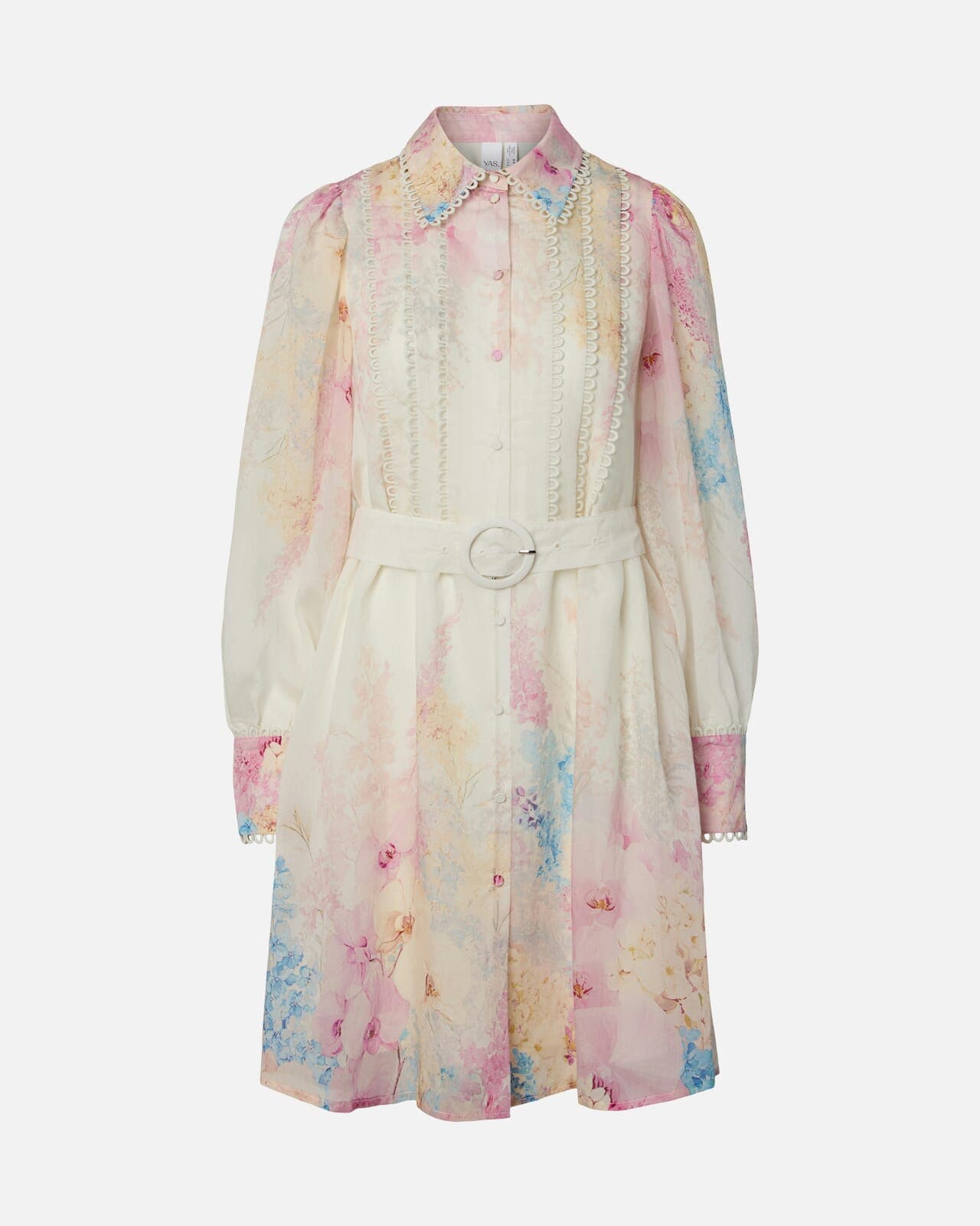 Y.A.S Skjortekjole Florence, 38, Y.A.S Kjole Rosa 38