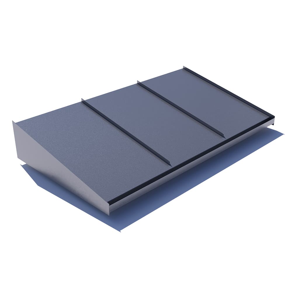 Dybde 1150 Mm Entrétak Large 1800 Mm, Sølv Metallic, Samme Som Oversiden