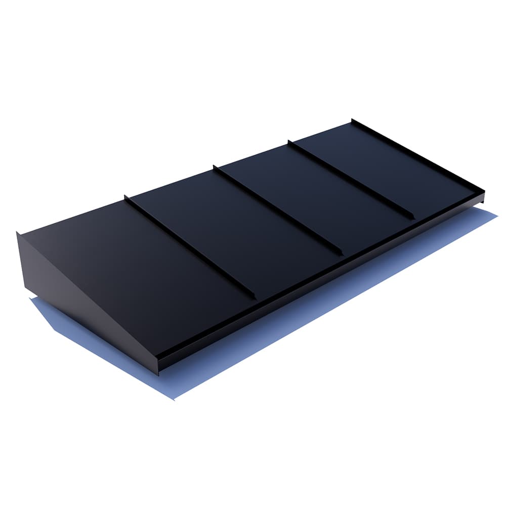Dybde 950 Mm Entrétak Small 2400 Mm, Svart, Antikkhvit