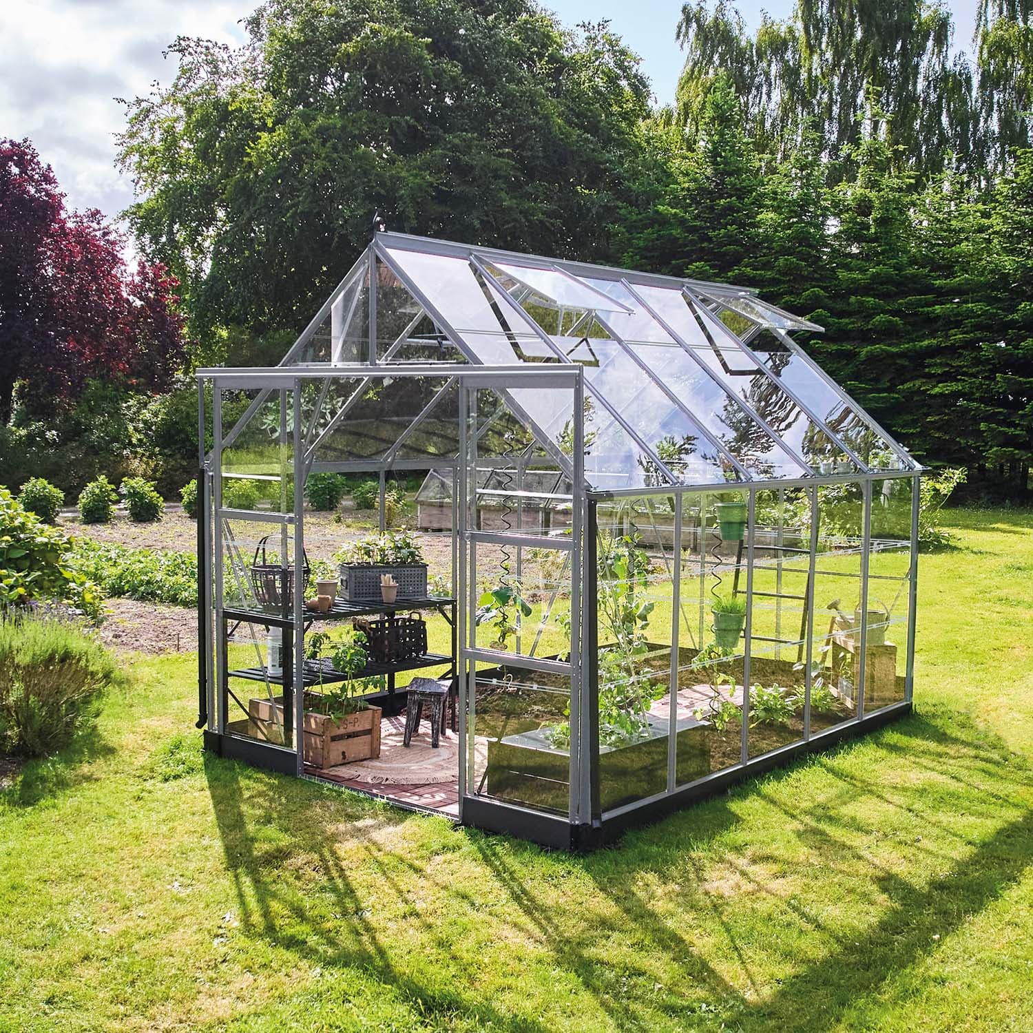 Drivhus Icon Aluminium Glass, 8,1 M²