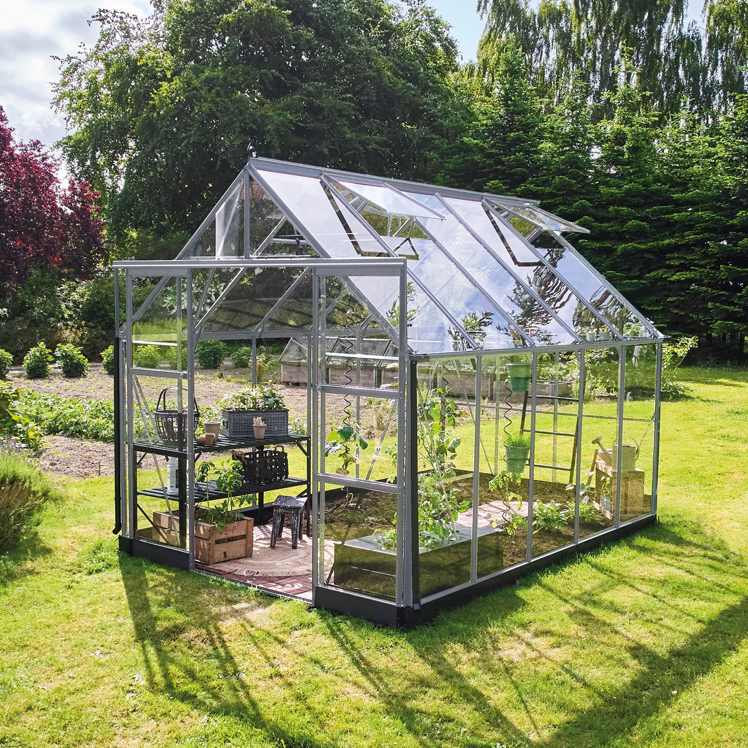 Drivhus Icon Aluminium Sikkerhetsglass, 8,1 M²
