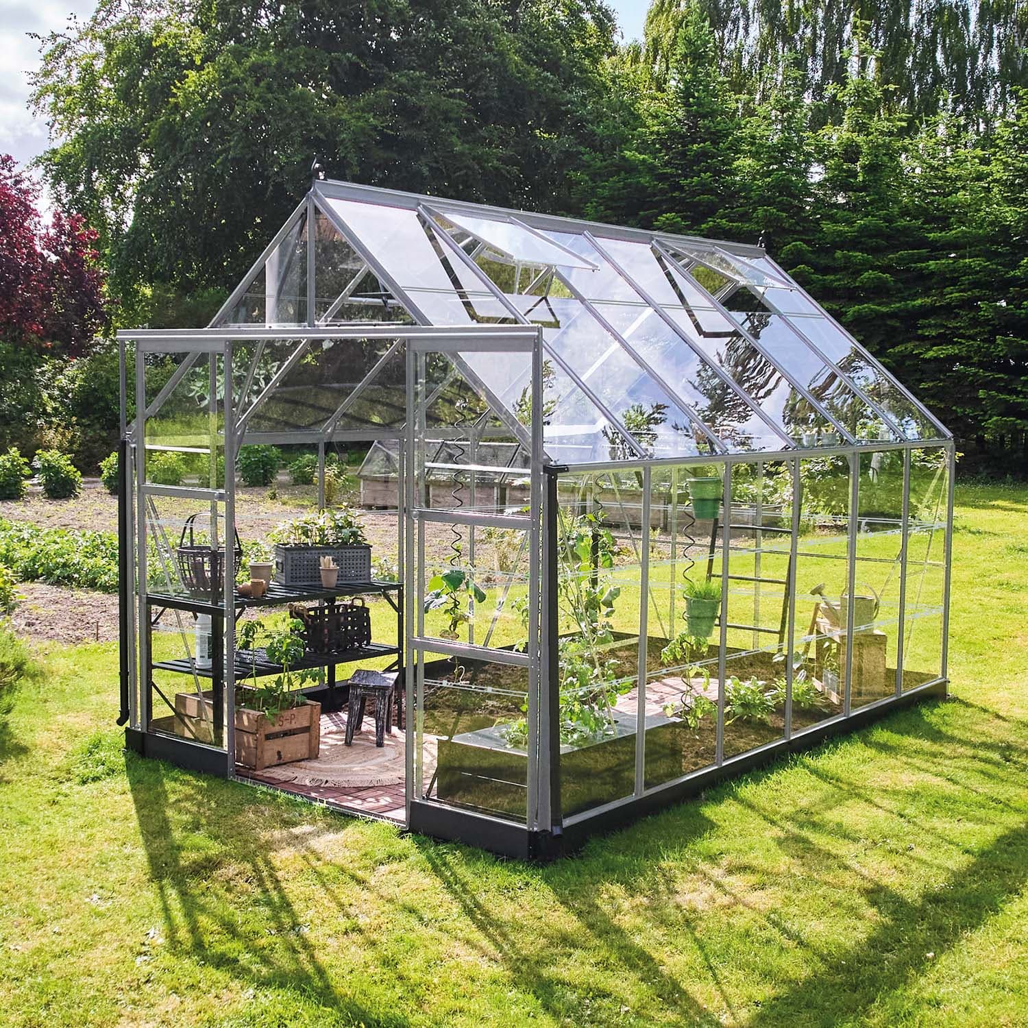 Drivhus Icon Aluminium Glass, 9,7 M²