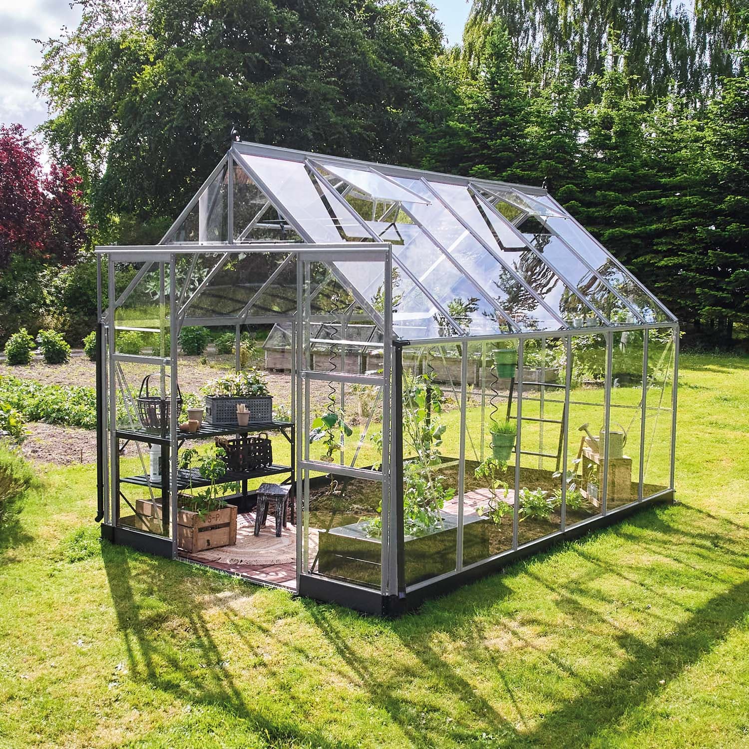 Drivhus Icon Aluminium Sikkerhetsglass, 9,7 M²