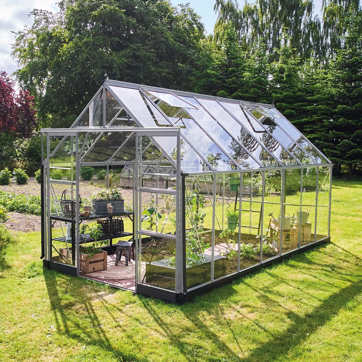 Drivhus Icon Aluminium Sikkerhetsglass, 11,2 M²