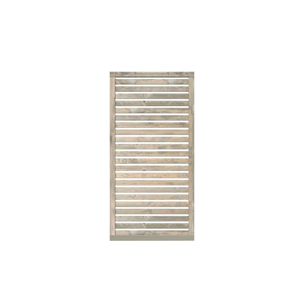 900x1800 Mm Nina 2 - Skjerm Gråbehandlet Tre